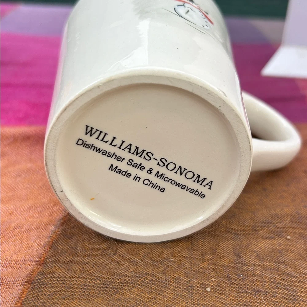Williams Sonoma Festive Snowman Mug